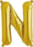 Rico Foil balloon N, gold, Size: ca. 36 cm