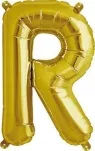 Rico Foil balloon R, gold, Size: ca. 36 cm