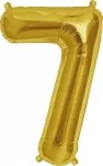 Rico Foil balloon 7, gold, Size: ca. 36 cm