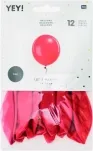 Rico Ballons, rot, Grösse: 12 Stück, ca. 30 cm