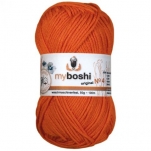 myboshi yarn Nr.4 col.431 orange, 50g/100m, quantity: 1 pc.