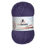 myboshi Wolle Nr.5 col.565 pflaume, Grösse: 25 g, 45 m, 57 % CO, 43 % PA