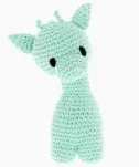 Hoooked Crochet Set Giraffe Ziggy Eco Barbante Spring, Color: Mint, Quantity: 1 piece.