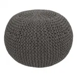 Hoooked Crochet & Knitting Kit Zpagetti Pouf Smokey Antracite, Color: anthracite, Quantity: 1 piece.