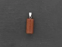 Goldstone Pendant, Semi-Precious Stone, Color: brown, Size: ±20x10mm, Qty: 1 pc