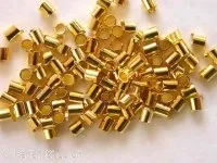 Quetschperle, 1/2mm, Goldfarbig, 100 Stk.