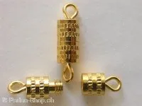 Screw clasp, 8mm, gold color, 6 pc.