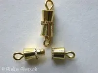 Screw clasp, 10mm, gold color, 6 pc.