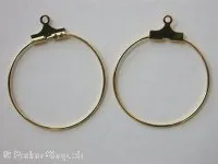 Ear Ring, 30mm, gold color, 6 pc.