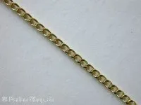 Chain, 3mm, gold, 1 Meter