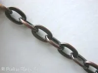 Chain, 9mm, antique copper, 1 Meter