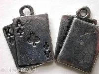 Pendent, 2 Play Cards, 21mm, 1pc.