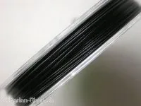 Metalldraht, schwarz plastifiziert, 0.45mm, 10 meter