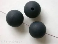 Polaris Perlen schwarz, 14mm, 5 Stk.