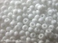 SeedBeads, white, 2.6mm, 17 gr.