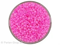 Rocailles, Farbe: rosa farbeinzug, Grösse: 2.6mm, Menge: 17 gr.