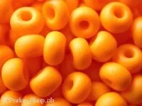 Rocailles, orange matt, 4.5mm, 17 gr.