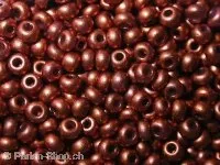 SeedBeads, bronse frosted metal color, 2.6mm, 17 gr.