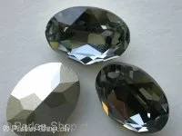 Swarovski cabochon 4120, 18x13mm, black diamond, 1 pc.