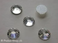 Swarovski rhinestones flatback, 2028, 7mm, crystal, 5 pc.