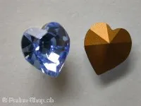 Swarovski rhinestones heart, 4800, 11x10mm, light sapphire, 1 pc