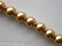 ON SALE Sw Cry Pearls 5810, bright gold, 6mm, 50 pc.