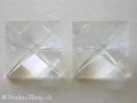 Swarovski zwischenstück, square, 8026, 20mm, crystal, 1 Stk.