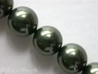 ON SALE Sw Cry Pearls 5810, dark green, 10mm, 10 pc.