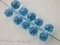 Swarovski modular bead, 5150, 11x6mm, aquamarine, 1 pc.