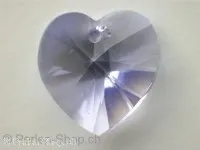 Swarovski pendant heart, 6202/6228, 18x17.5mm, provence lavender, 1 pc.