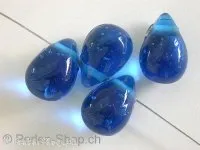 Dropbeads, turquoise, ±15mm, 10 pc.