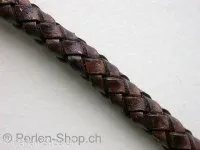 Leather Cord Bolo SOFT, ±100cm, brown, ±6.5mm, 1 pc.