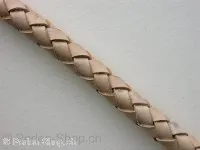L Cord plaited (Bolo) from coil, naturel, ±8mm, 10cm