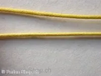 Wachs-Cord, gelb, 0.5mm, 1 meter