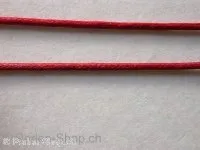 Wachs-Cord, rot, 0.5mm, 1 meter