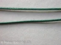 Wax cord, green, 0.5mm, 1 meter