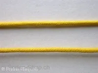 Wax cord, yellow, 2mm, ±1 meter