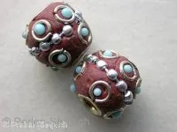 Kashmir Beads, 12mm, 1 pc.