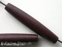 Wooden Bead flat round, brown, ±50mm, 1 pc.