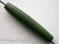 Wooden Bead flat round, green, ±50mm, 1 pc.