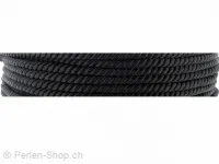 cord band, Color: black, Size: ±2mm, Qty: 1 Meter
