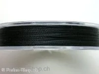 Beading thread, black, ±0.2mm, ±30 meter