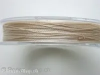 Beading thread, beige, ±0.2mm, ±30 meter