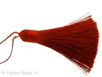 Silk Tassels, Color: red, Size: ±8/23mm, Qty:1 pc.
