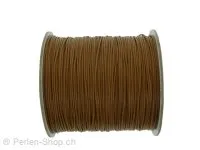 Beads Nylon Thread, Color: brown, Size: ±0.8mm, Qty:1 meter