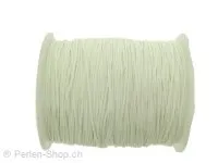 Beads Nylon Thread, Color: white, Size: ±0.8mm, Qty:1 meter