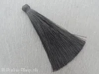 Silk Tassels, Color: black, Size: ±8cm, Qty:1 pc.
