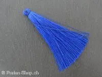 Silk Tassels, Color: blue, Size: ±8cm, Qty:1 pc.