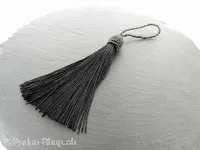 Silk Tassels, Color: black, Size: ±9/14cm, Qty:1 pc.