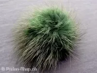Velvet ball. Color: green, Size: 40mm, Qty:1 pc.